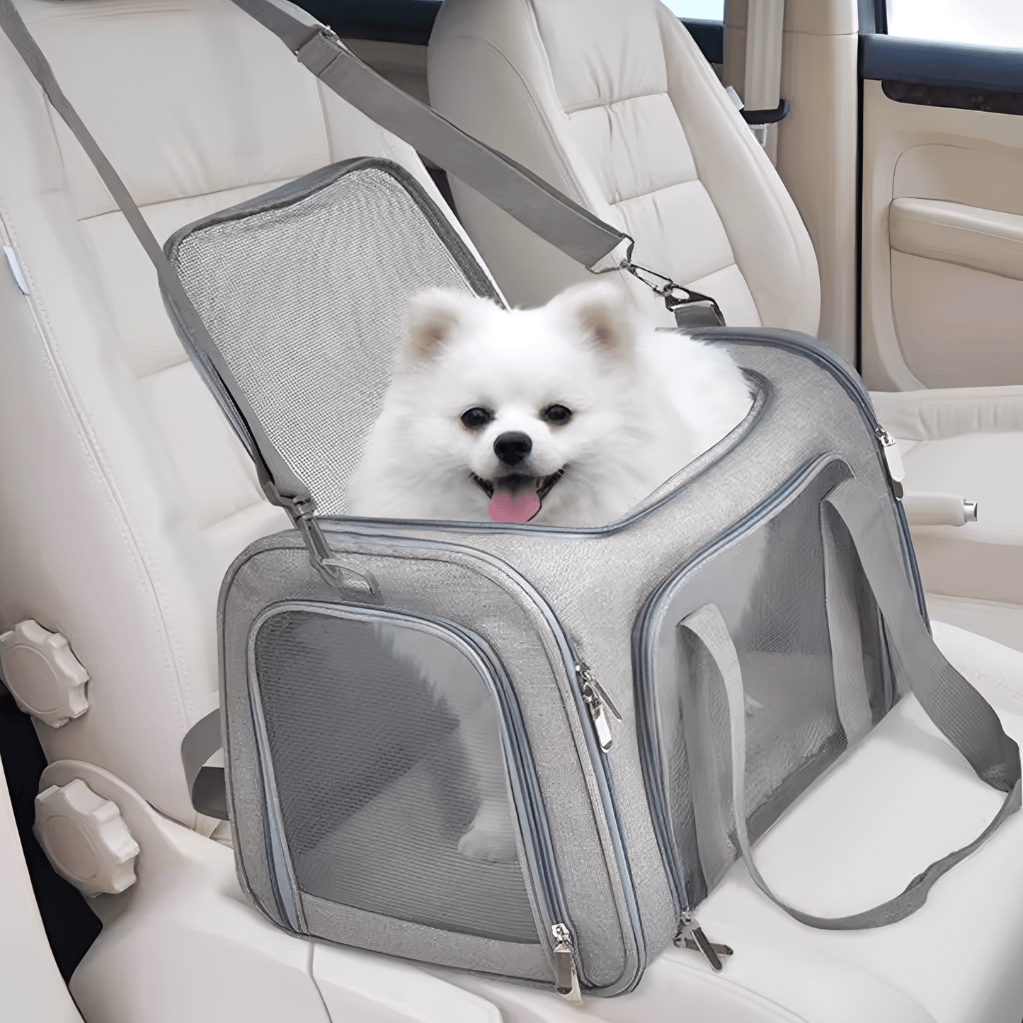 carrypaws - uitbreidbare rolkoffer draagtas - mivero