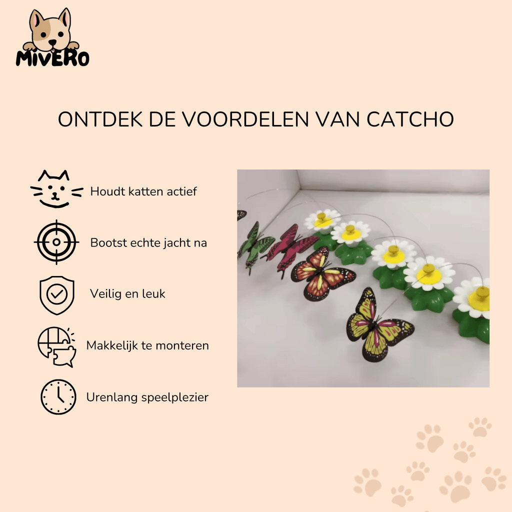 CatCho - Interactief Bewegend Kattenspeeltje - Mivero