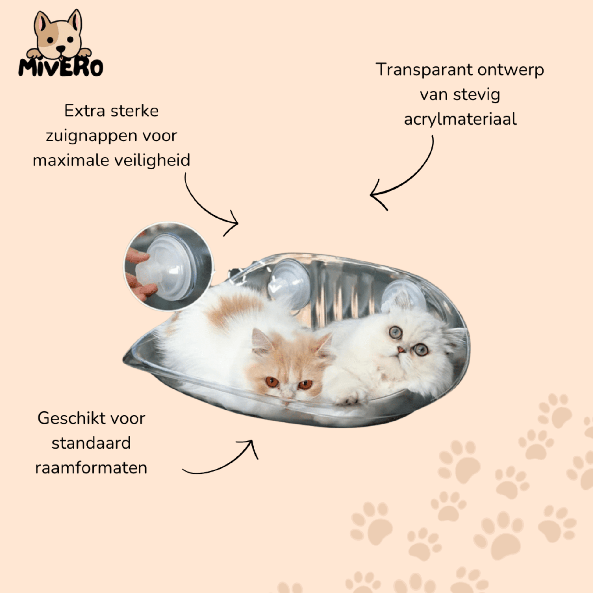 CatCradle - Zonder Koorden Kattenhangmat - Mivero