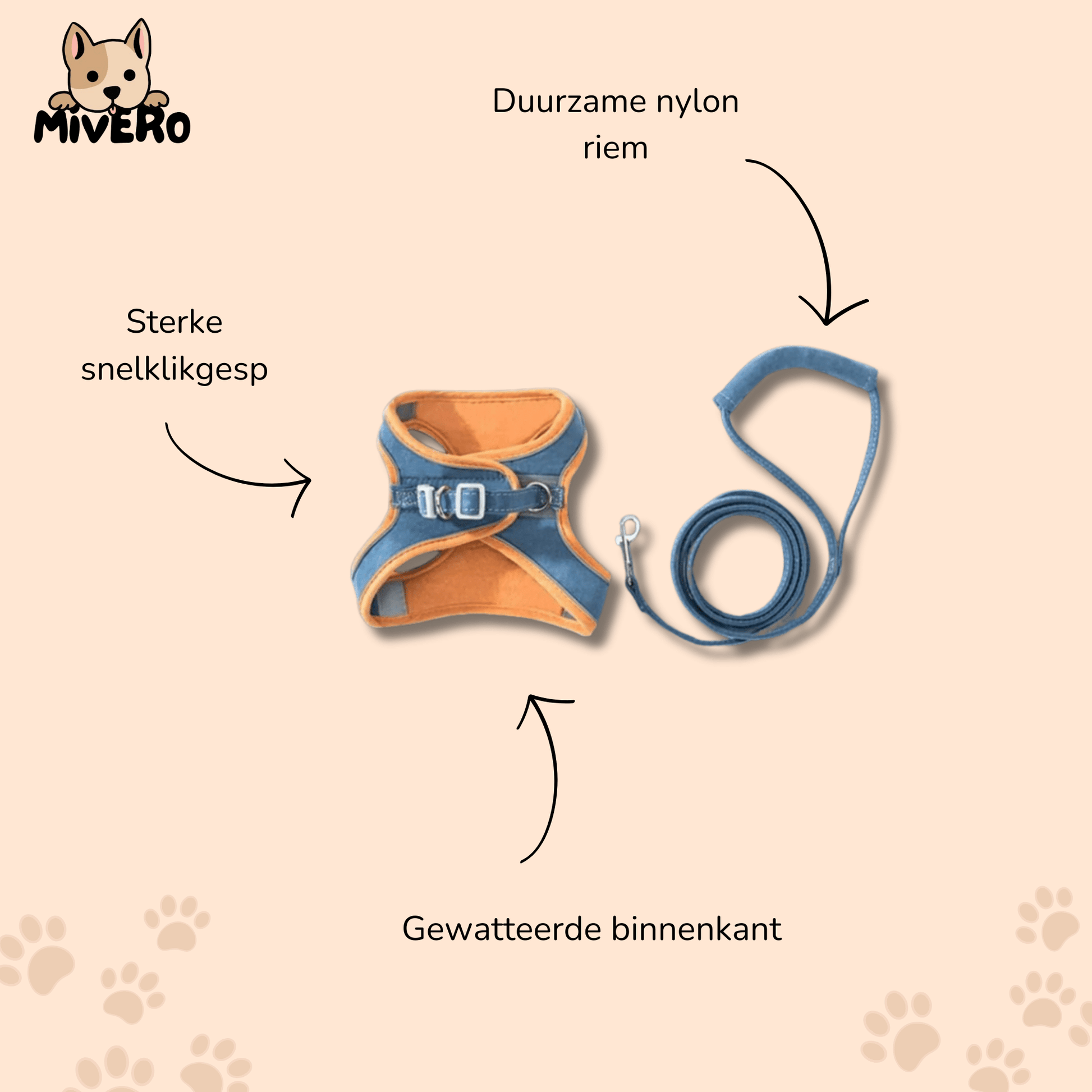 Catventure - Verstelbaar Veiligheidstuigje Kat - Mivero