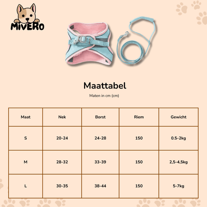 Catventure - Verstelbaar Veiligheidstuigje Kat - Mivero