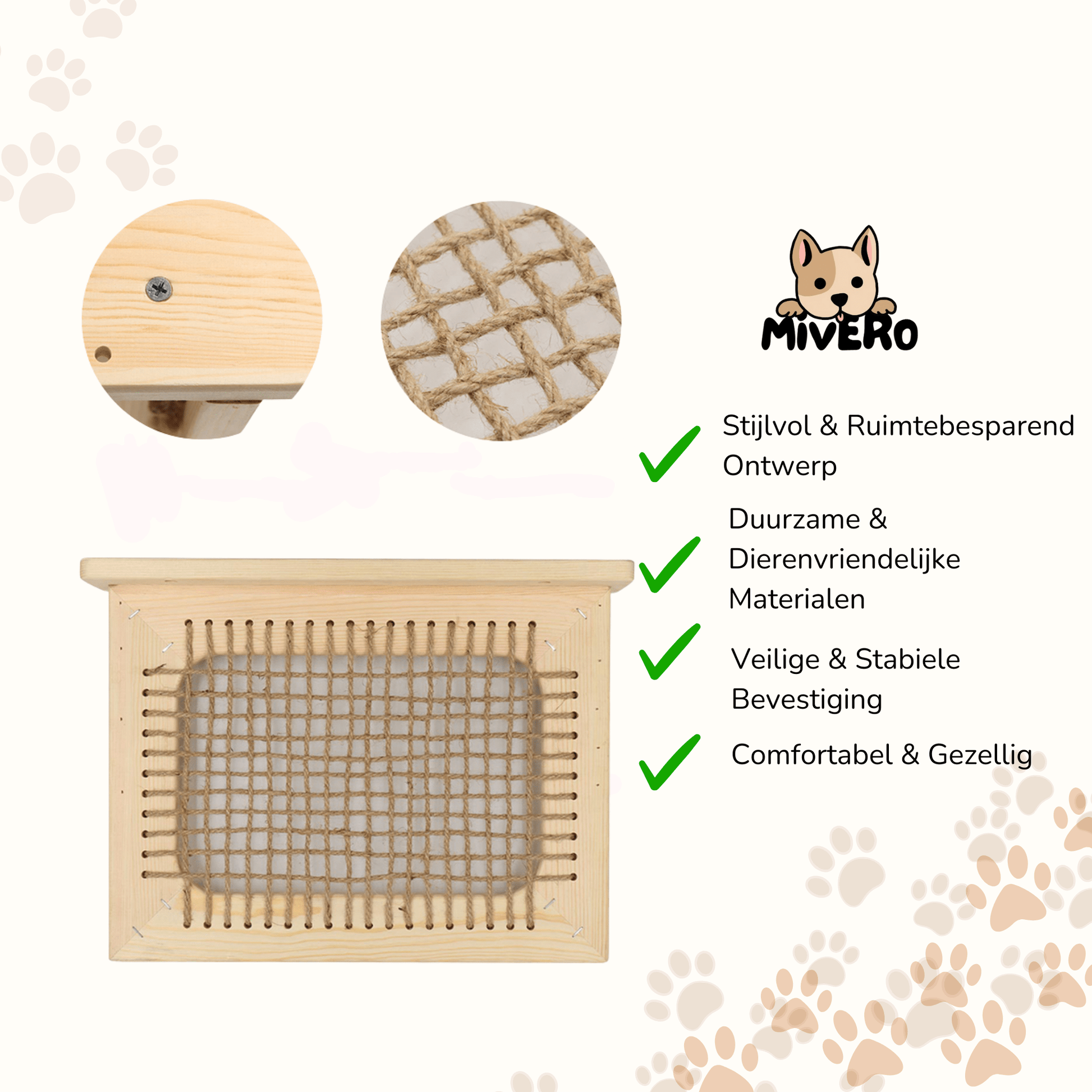 CatZen - Stabiele Wandplank Kat - Mivero