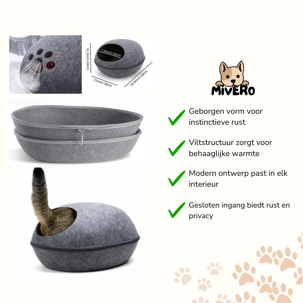 Cavina - Ruim Grot Kattenbed - Mivero