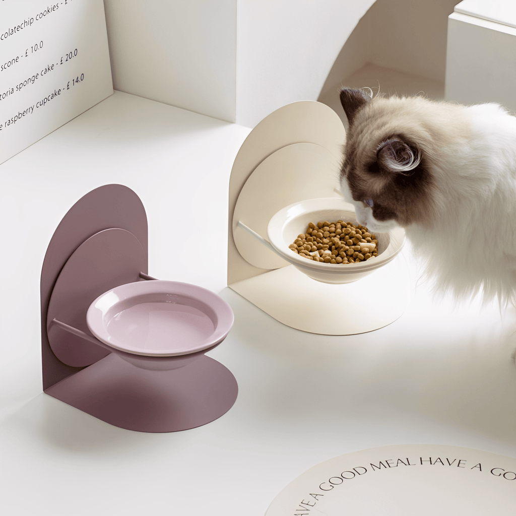 Cerakatt - Verhoogde Keramische Kattenvoerbak - Mivero