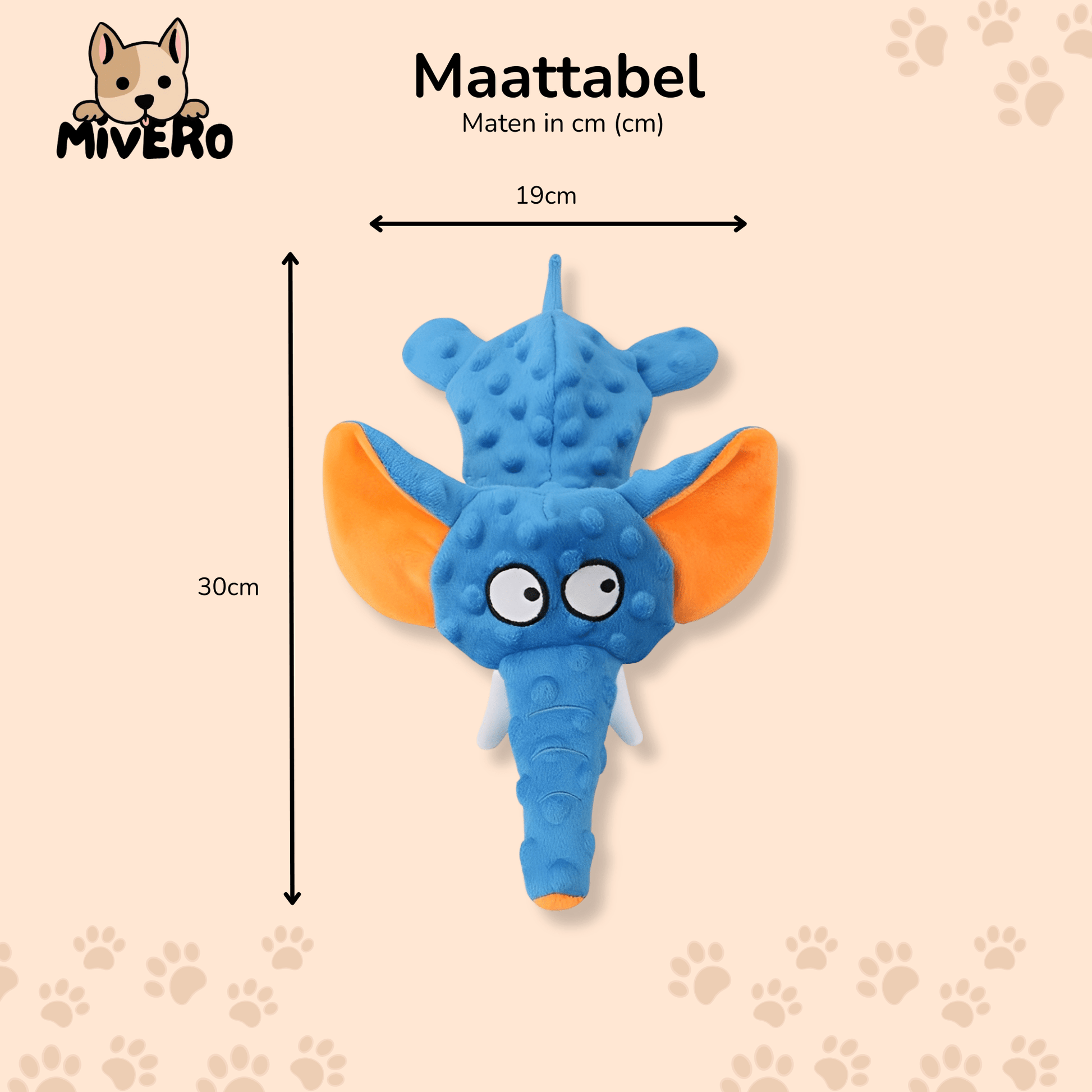 ChewBuddy - Kauwbestendig Knuffelspeeltje Hond - Mivero