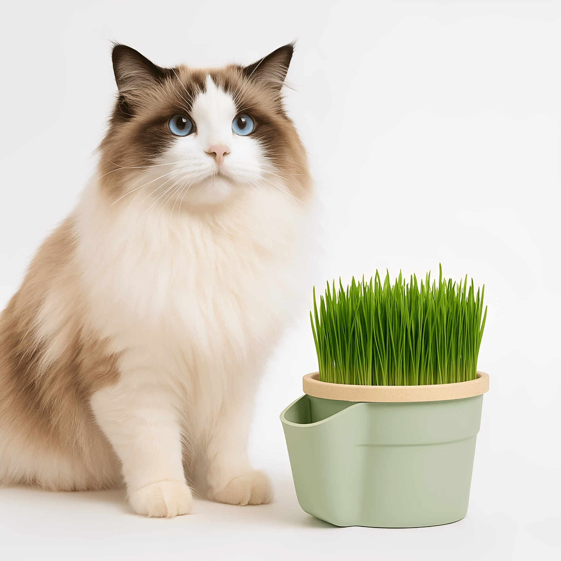 Chewfresh - Herbruikbare Kattenkruid Kweekbeker - Mivero