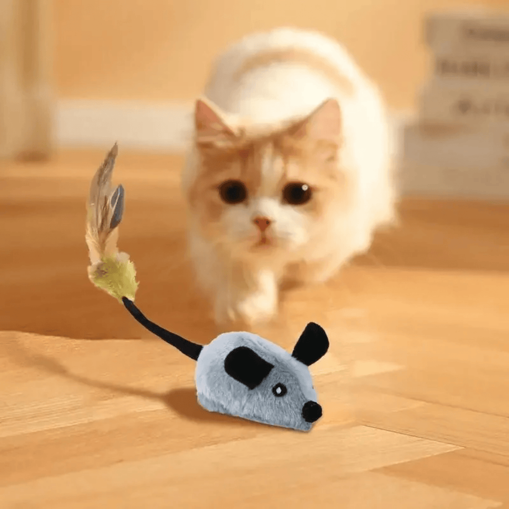 Chirpster - Kattenspeelgoed Muis met Veer Interactief - Mivero