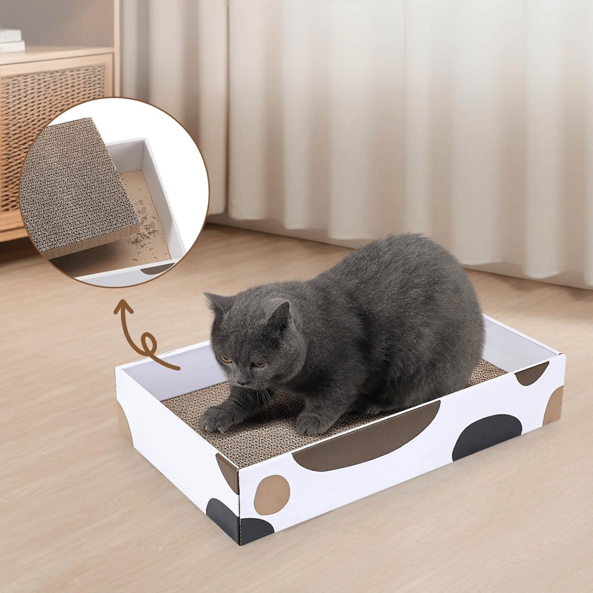 Clawver - Omkeerbare Kartonnen Krabplanken - Mivero