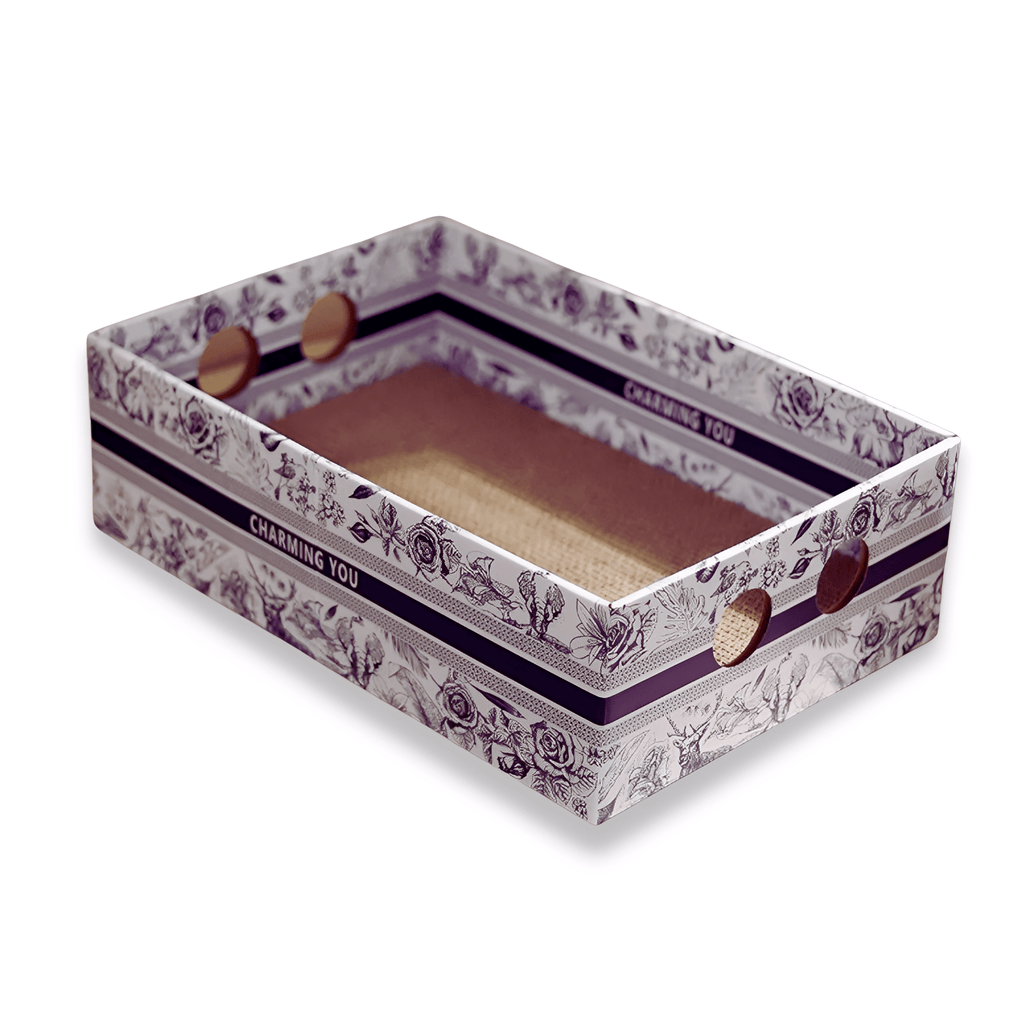 Clawzy - Ovale Kartonnen Krabmand - Mivero