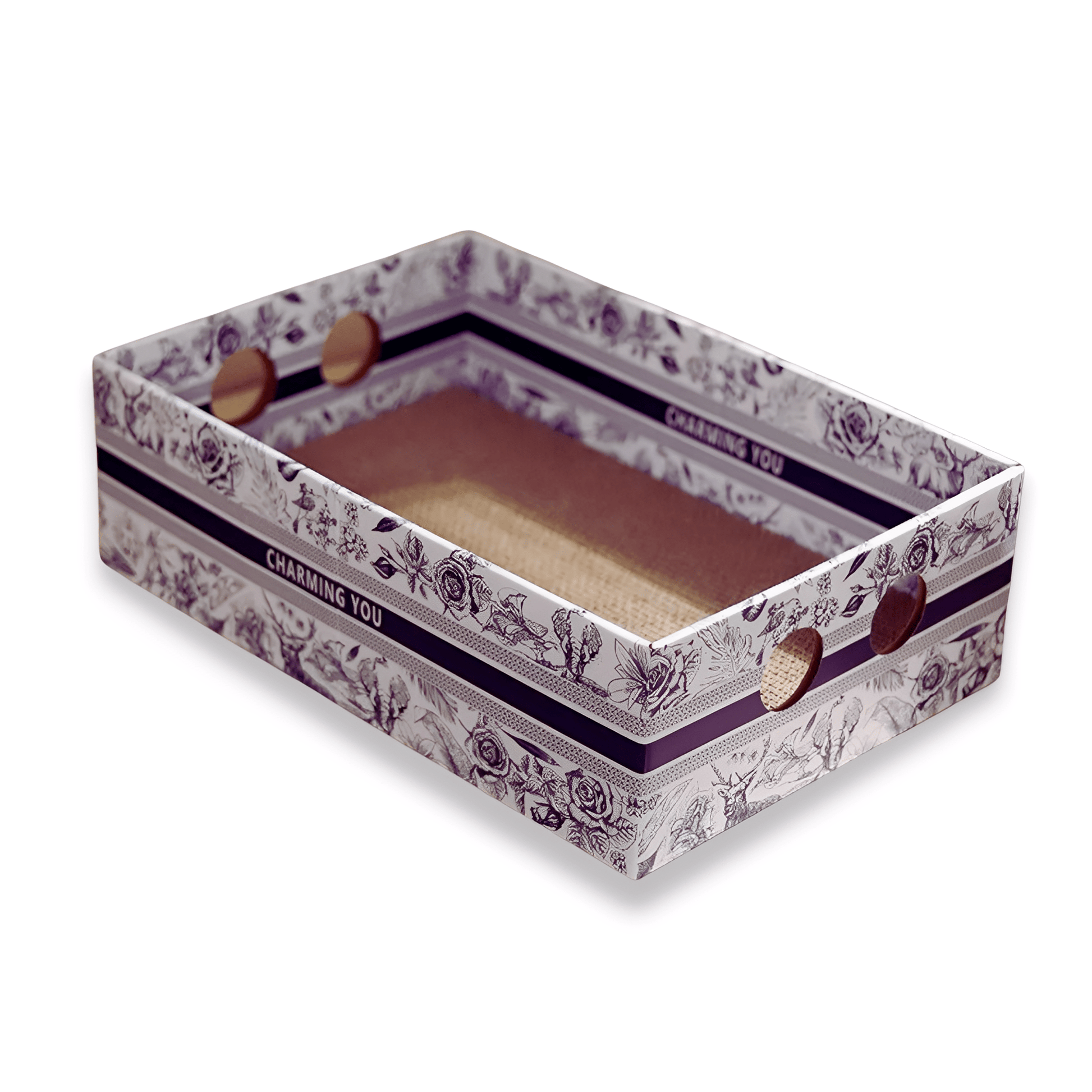 Clawzy - Ovale Kartonnen Krabmand - Mivero