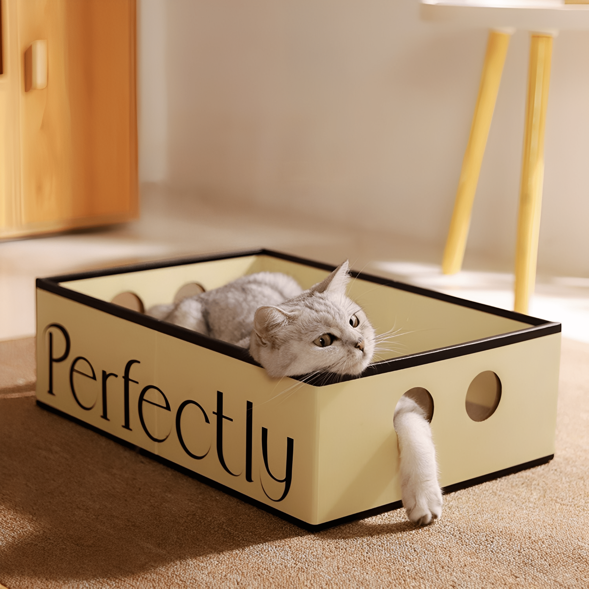 Clawzy - Ovale Kartonnen Krabmand - Mivero