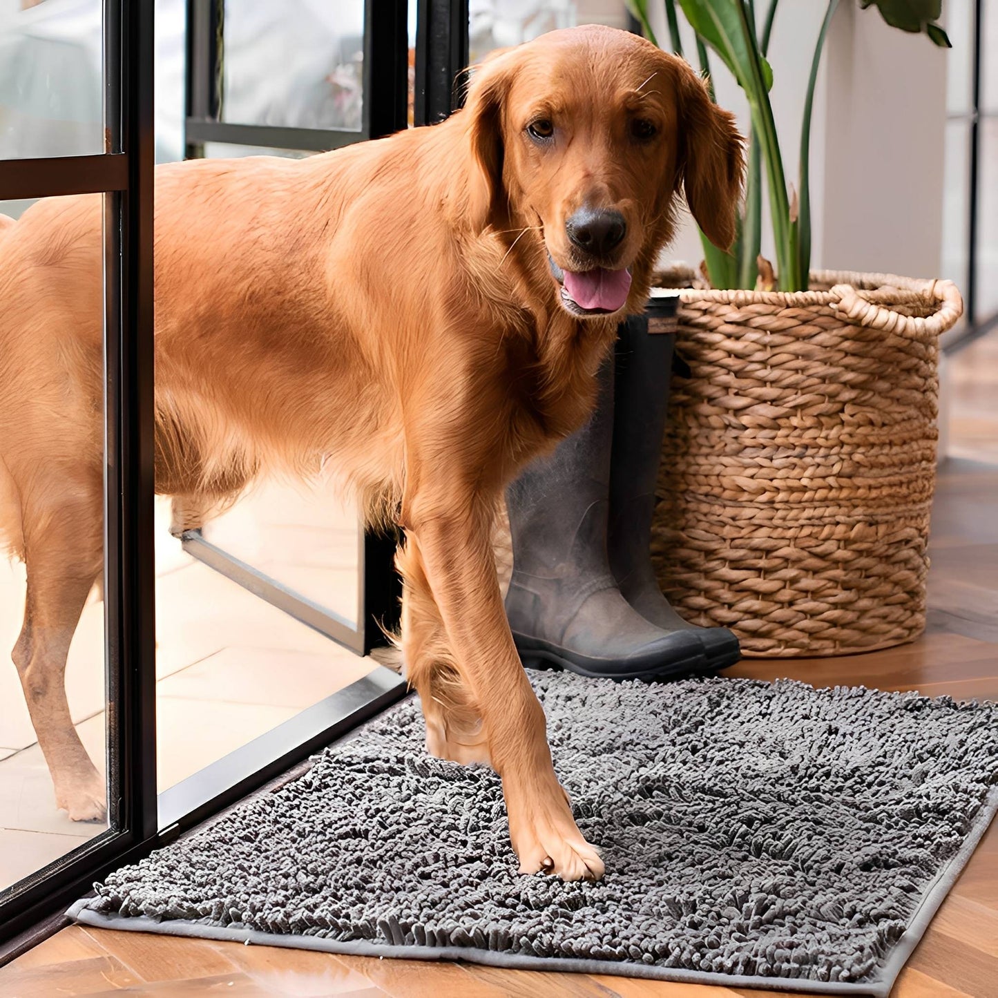 cleanpaw - honden deurmat absorberend antislip - mivero
