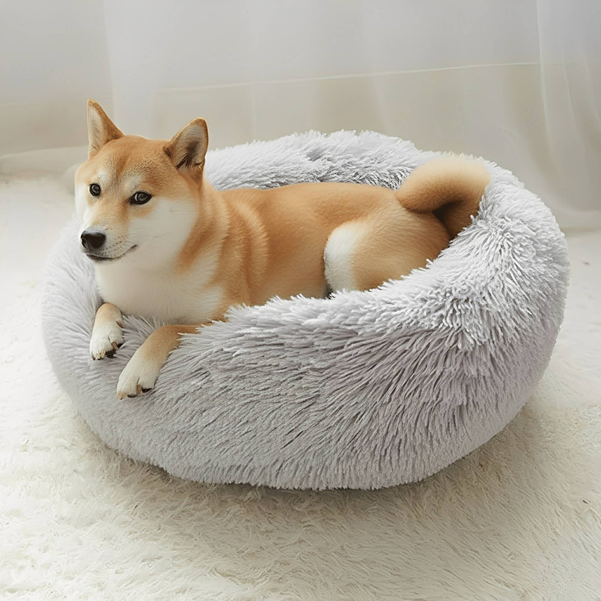 Cloud 9 Hondenbed - KaHondenmand Donut Kalmerend Pluche - Mivero