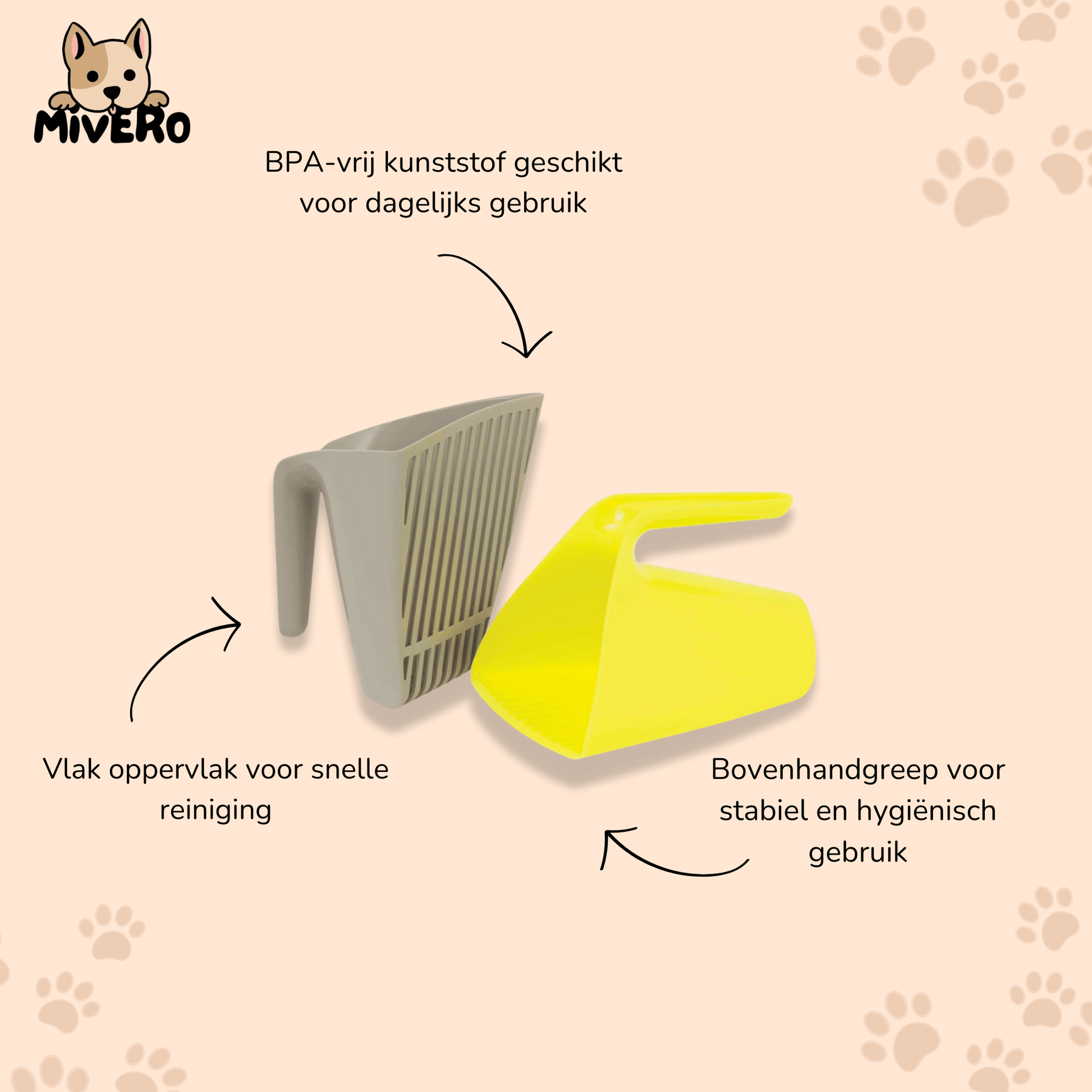 Clumpix - Stofvrije Hygiënische Kattenbakschep - Mivero