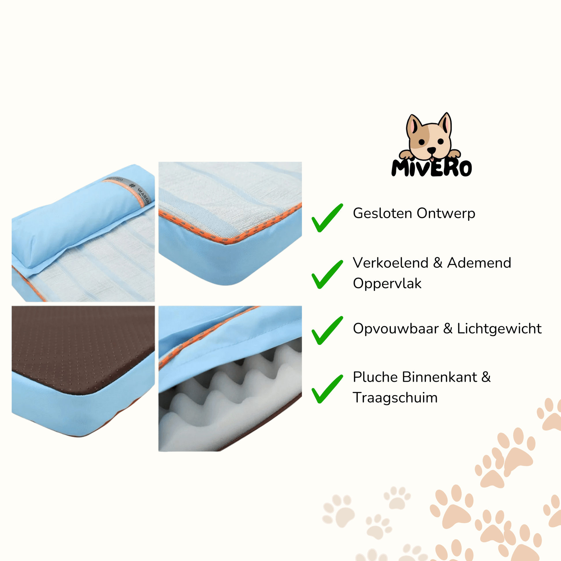 ComfiPaws - Orthopedisch Wasbaar Hondenbed - Mivero