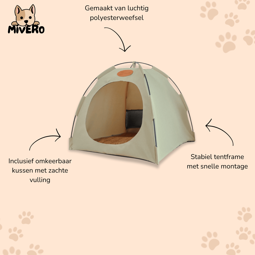 CoolNest - Ademend Opvouwbaar Kattenzelt - Mivero