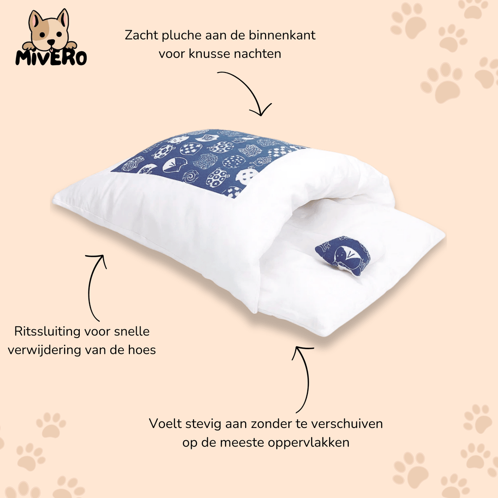 Cosnug - Omsloten Pluche Kattenbed - Mivero