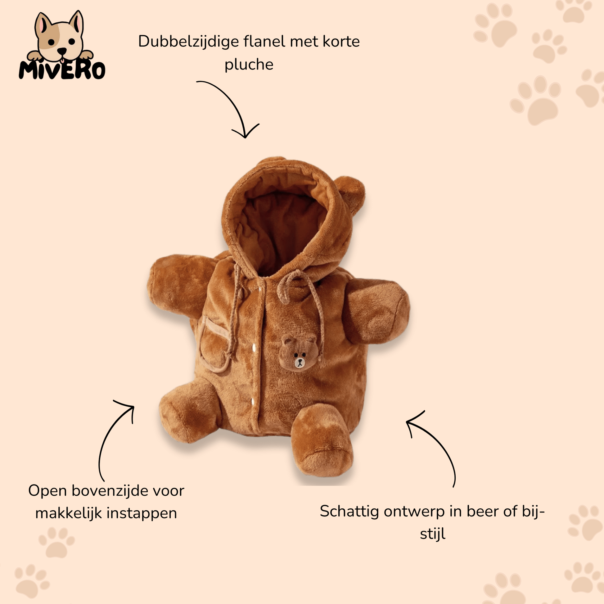 Cozipup - Pluche Schattige Hondendraagtas - Mivero