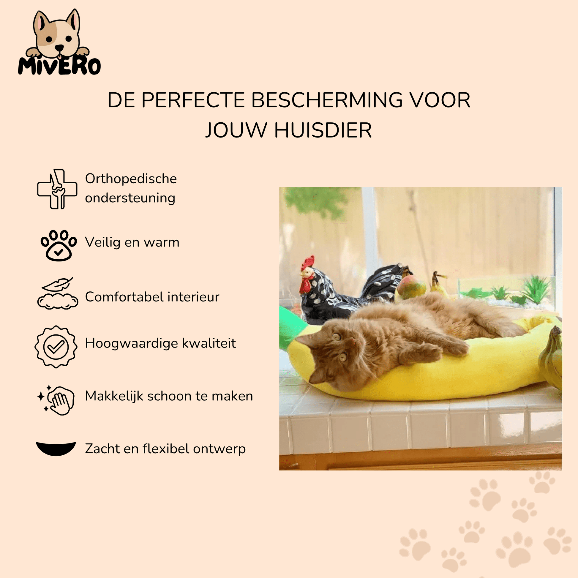 CozyBanana - Warme geborgenheid voor huisdieren - Mivero