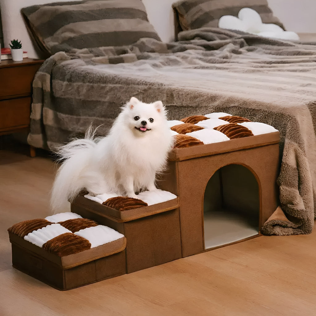 CozyClimb - Opvouwbare Opbergtrap Huisdieren - Mivero