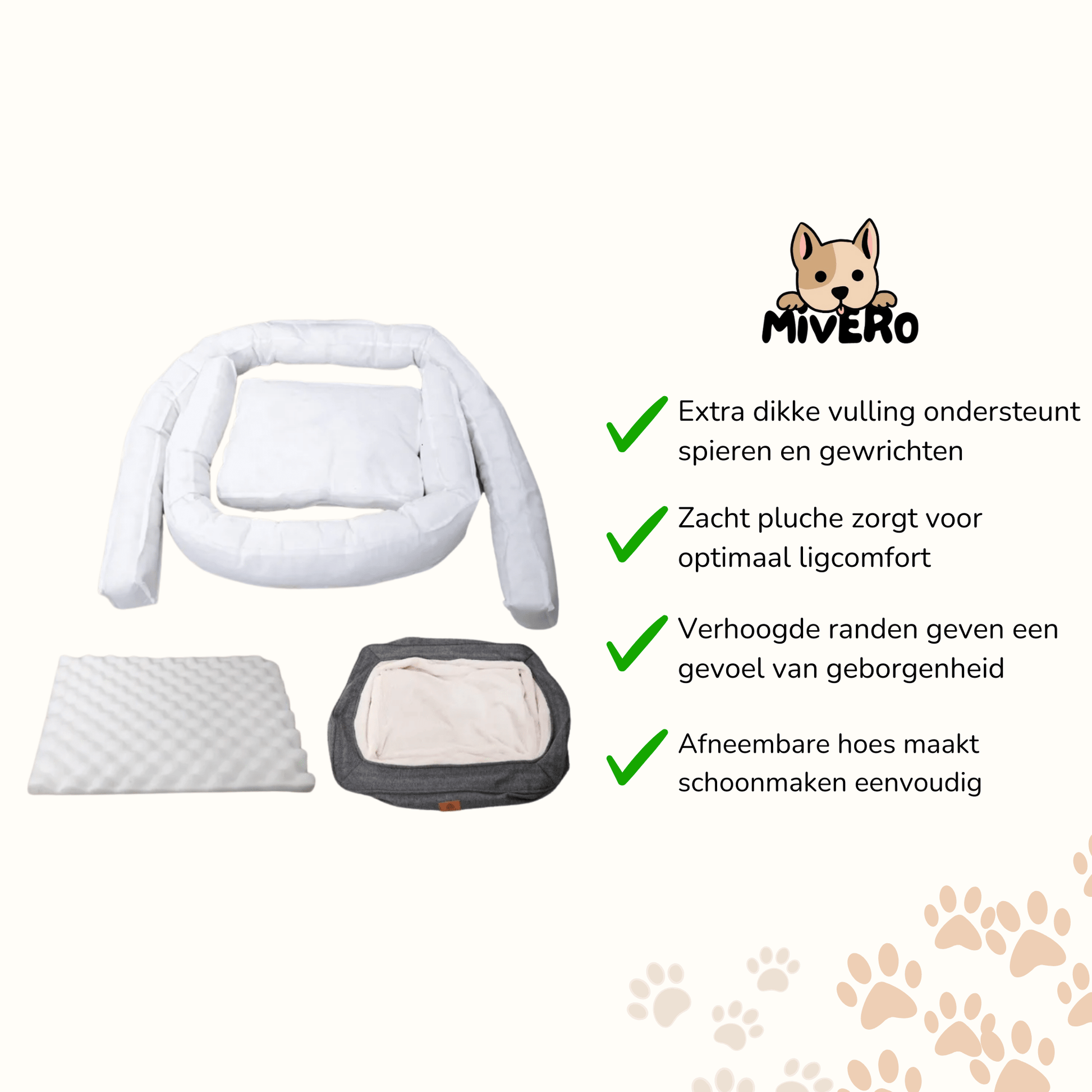 Cozyra - Orthopedisch Pluche Hondenbed - Mivero