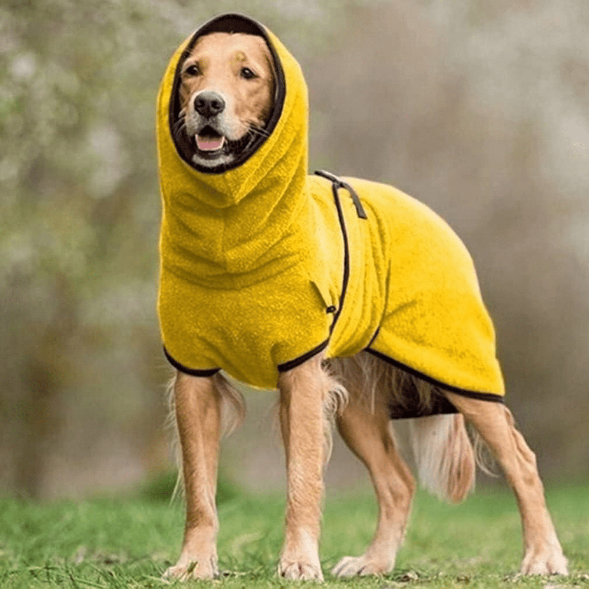 CuddleCoat - Absorberende Katoen - Frotté Hondenbadjas - Mivero