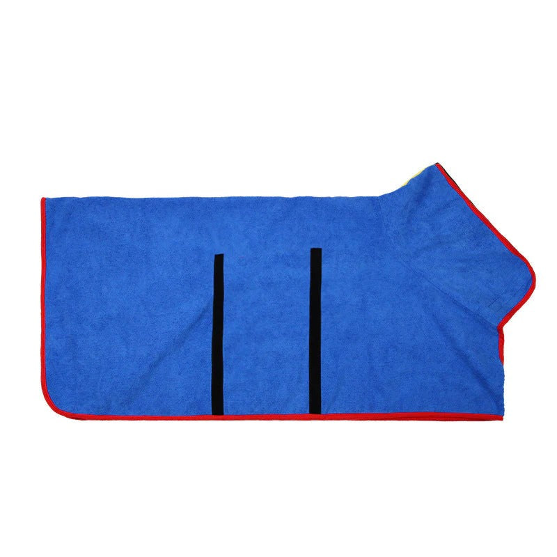 cuddlecoat - hondenbadjas van microvezel met klittenband - mivero