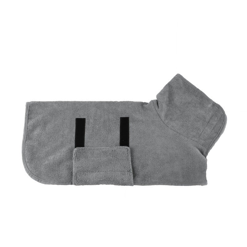 cuddlecoat - hondenbadjas van microvezel met klittenband - mivero