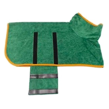 cuddlecoat - hondenbadjas van microvezel met klittenband - mivero