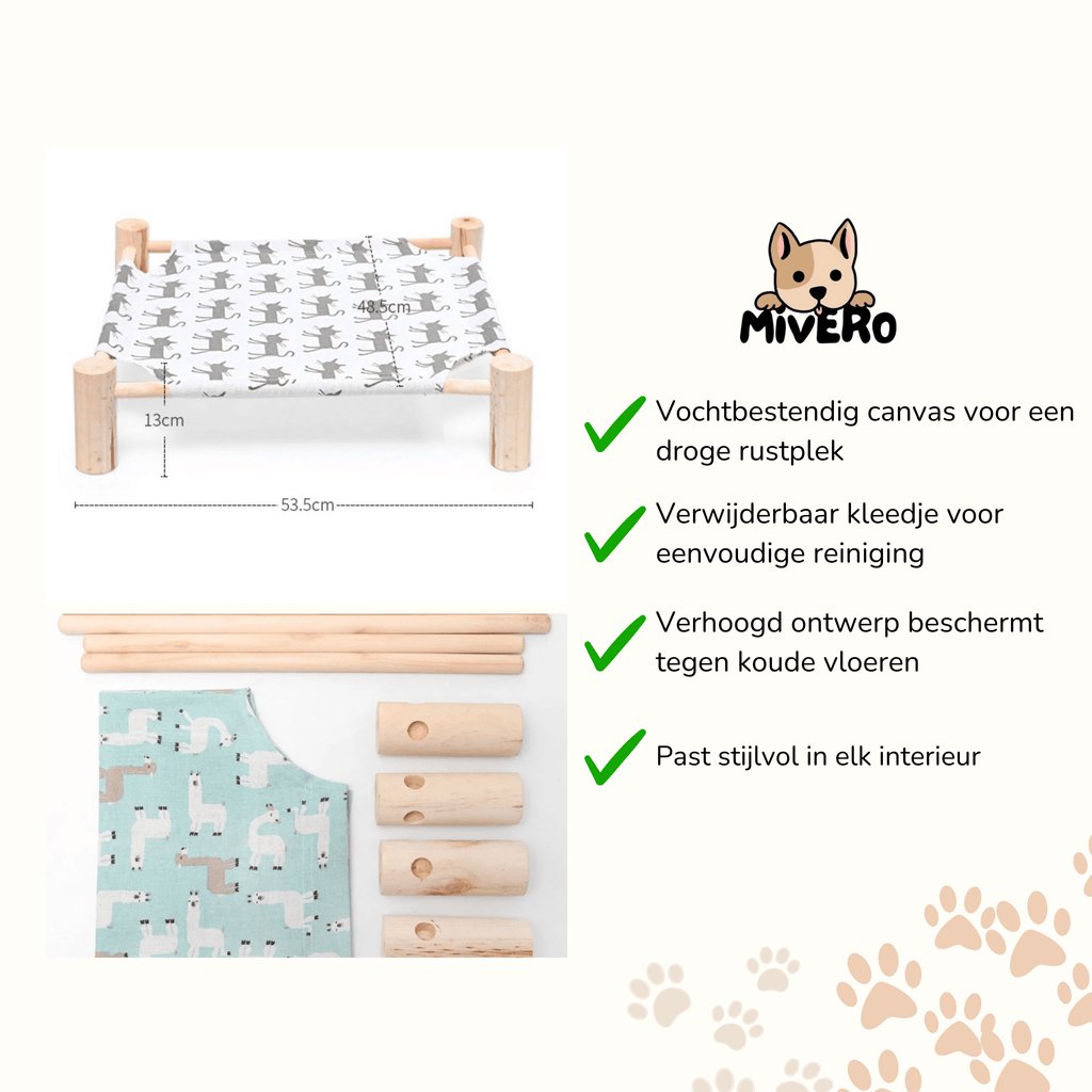 Cushura - Verhoogde Vochtwerende Kattenhangmat - Mivero