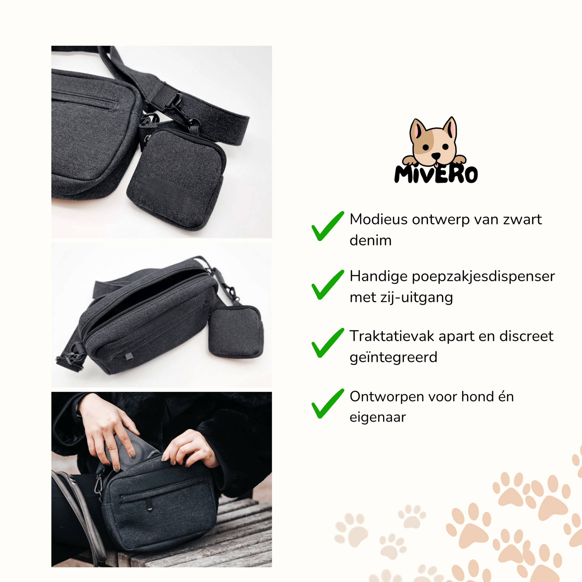 Denidog - Denim Wandel Hondenheuptas - Mivero