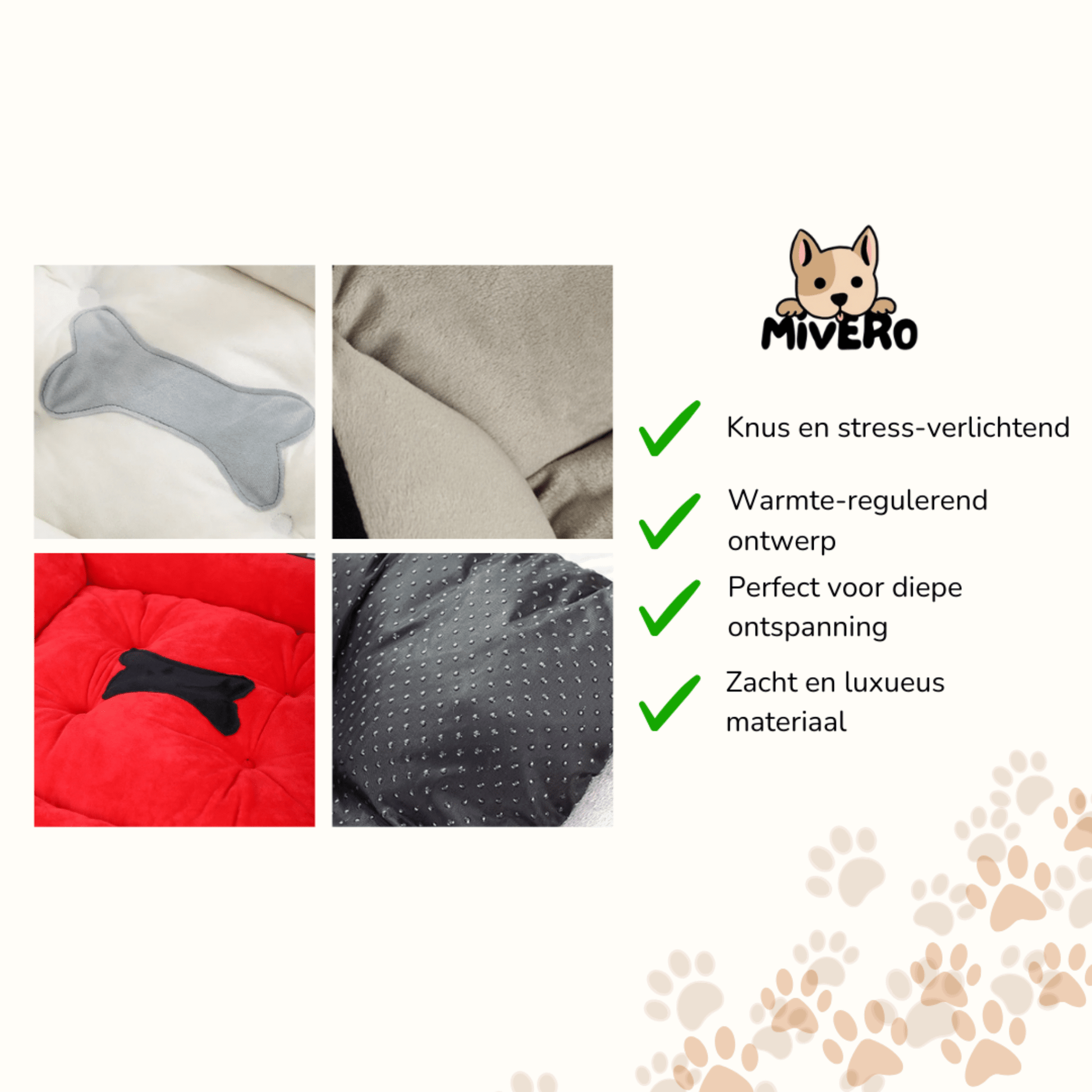 DreamBed - Pluche Knusse Huisdierenmand - Mivero