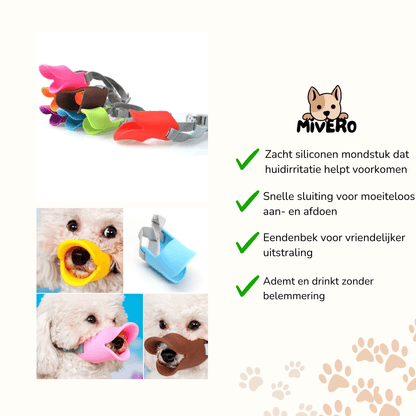 Ducko - Zachte Eendenbek Hondenmuilband - Mivero