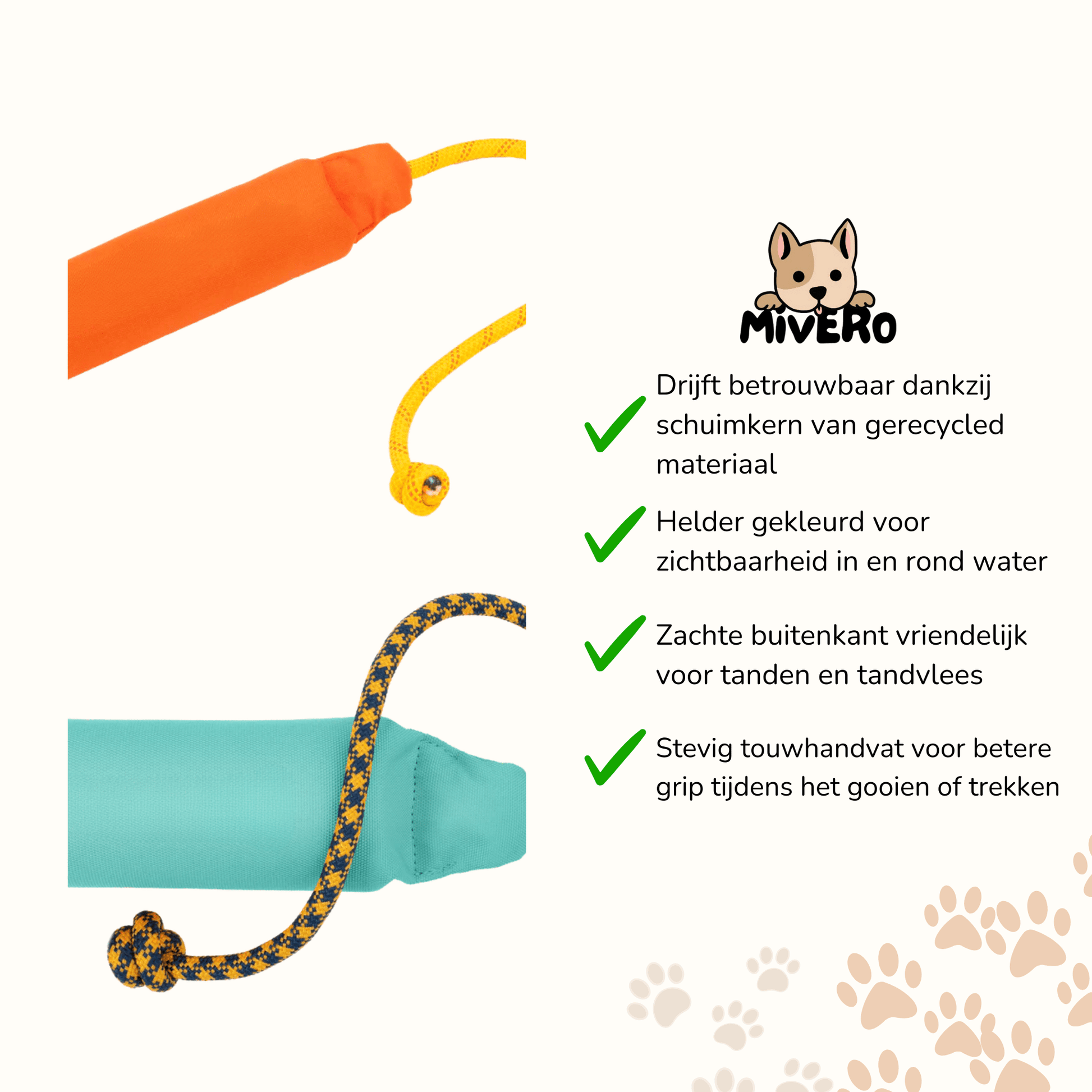 Floatie - Drijvend Touwspeelgoed Hond - Mivero