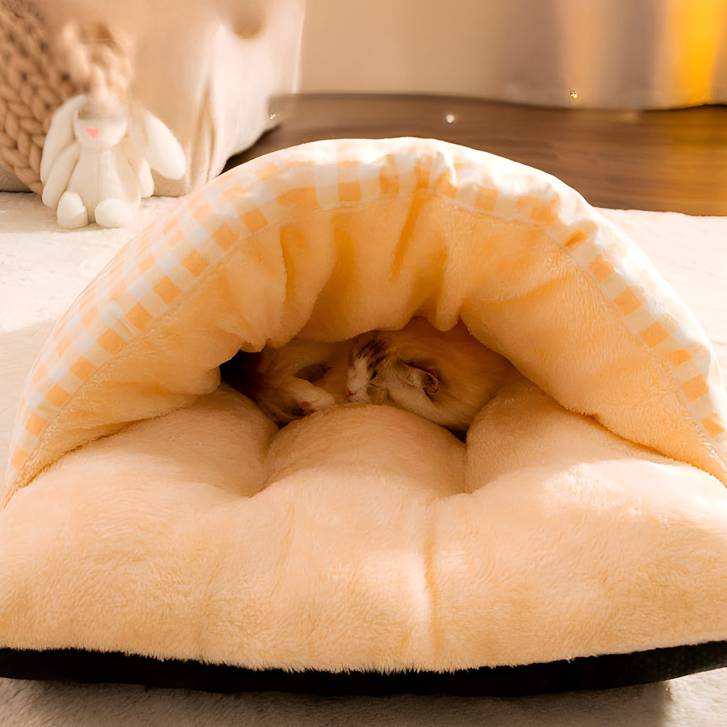 FluffCove - Gesloten Verkoelend Kattenbed - Mivero