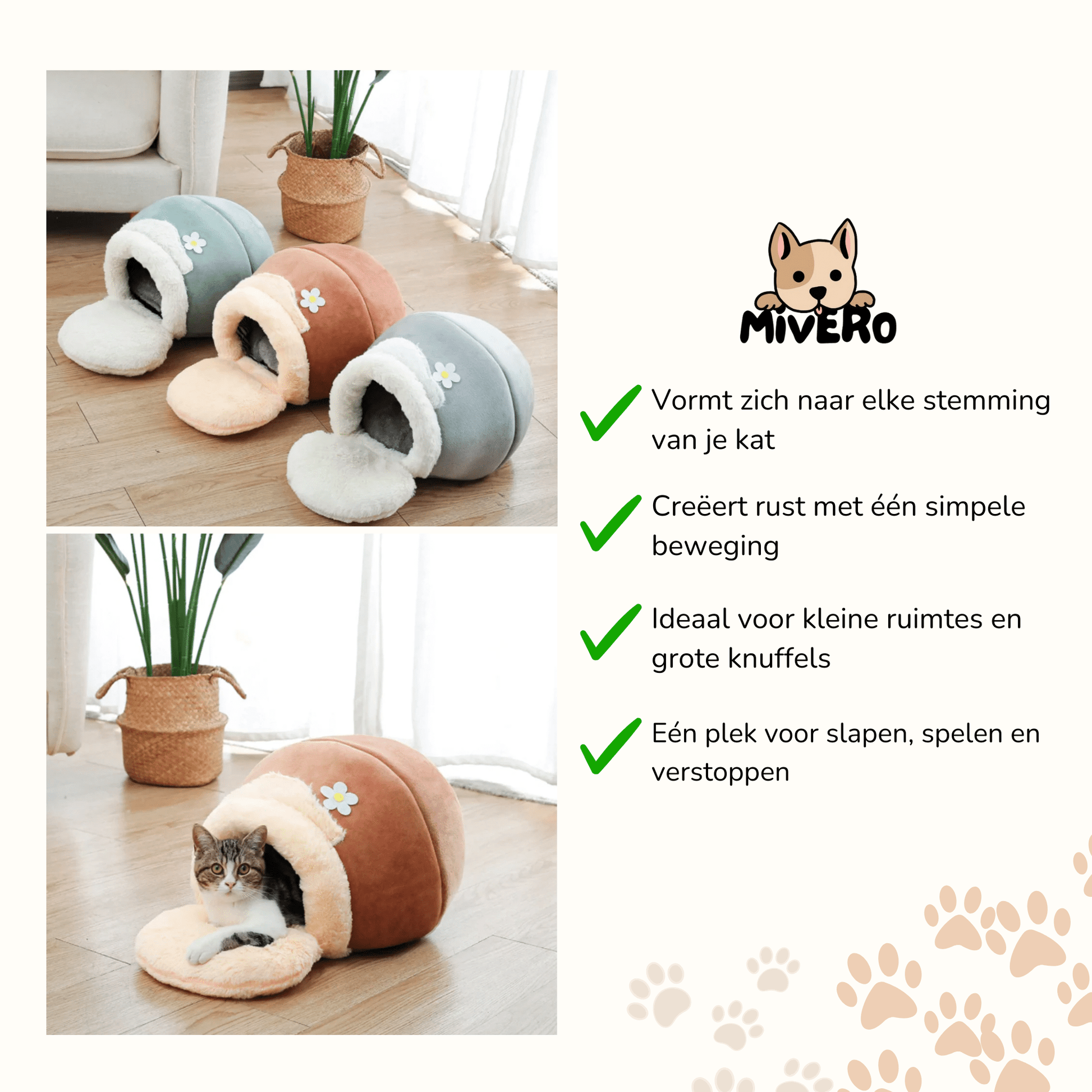 Fluffin - Multifunctionele Knuffel Schuilplaats - Mivero