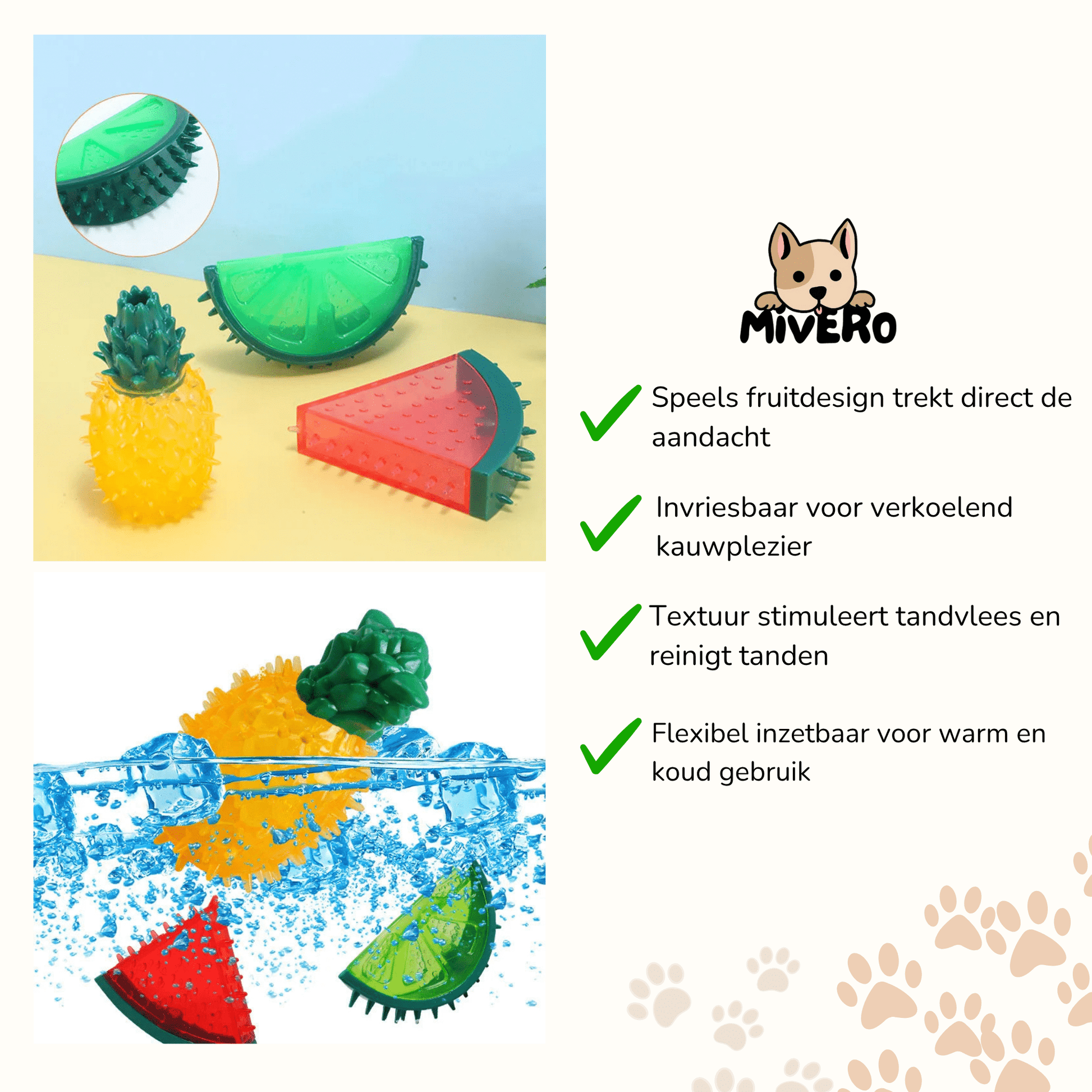 Fruigo - Fruitvormig Verkoelend Kauwspeeltje - Mivero