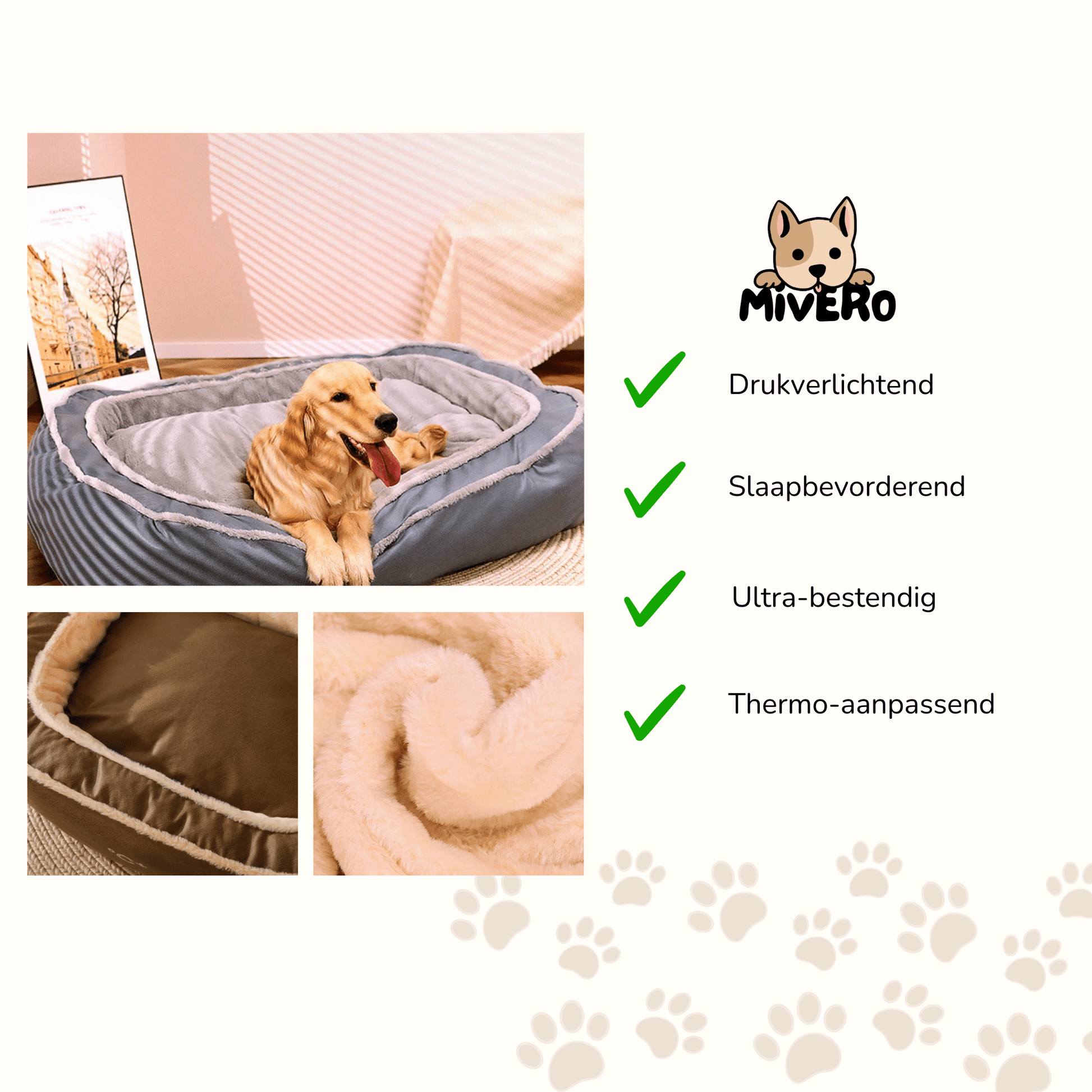 FurHaven - Orthopedisch Pluche Hondenbed - Mivero