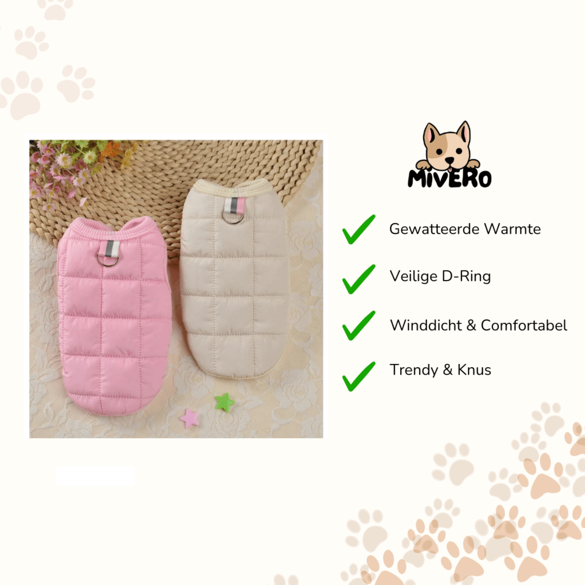 FurShield - Waterdichte Fleece Hondenjas - Mivero