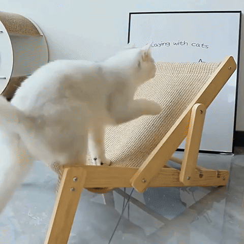 FurLounge -  Verstelbare Houten Kattenlounger