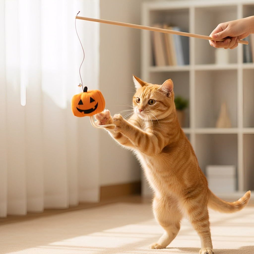 HallowHug - Kattenhengel Halloween Interactief Speeltje - Mivero