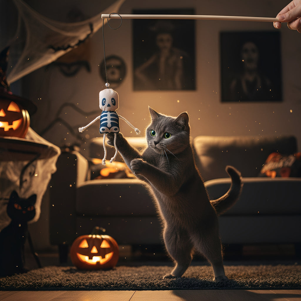 HallowHug - Kattenhengel Halloween Interactief Speeltje - Mivero