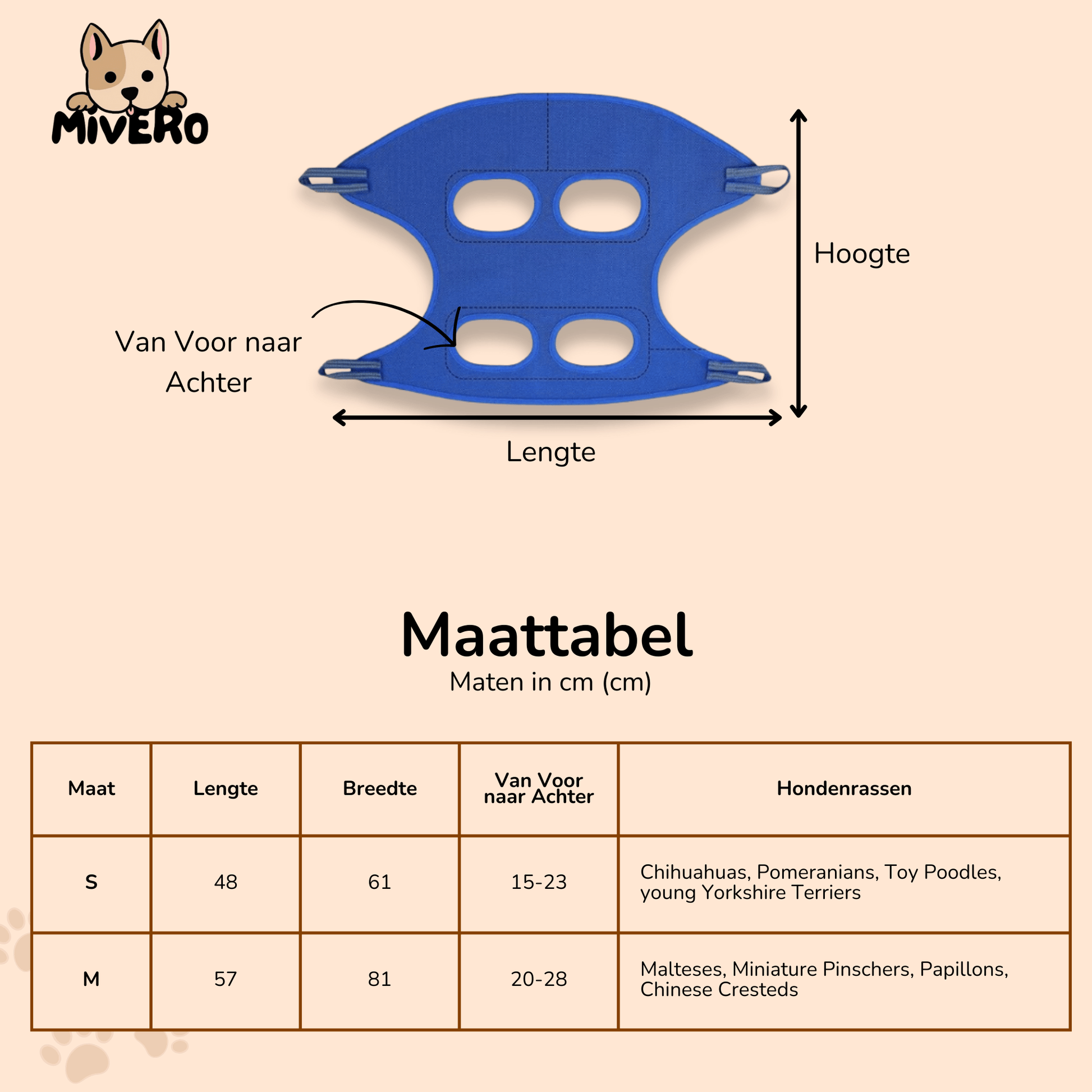 Hangloo - Ademende Verzorgingssling Hond - Mivero