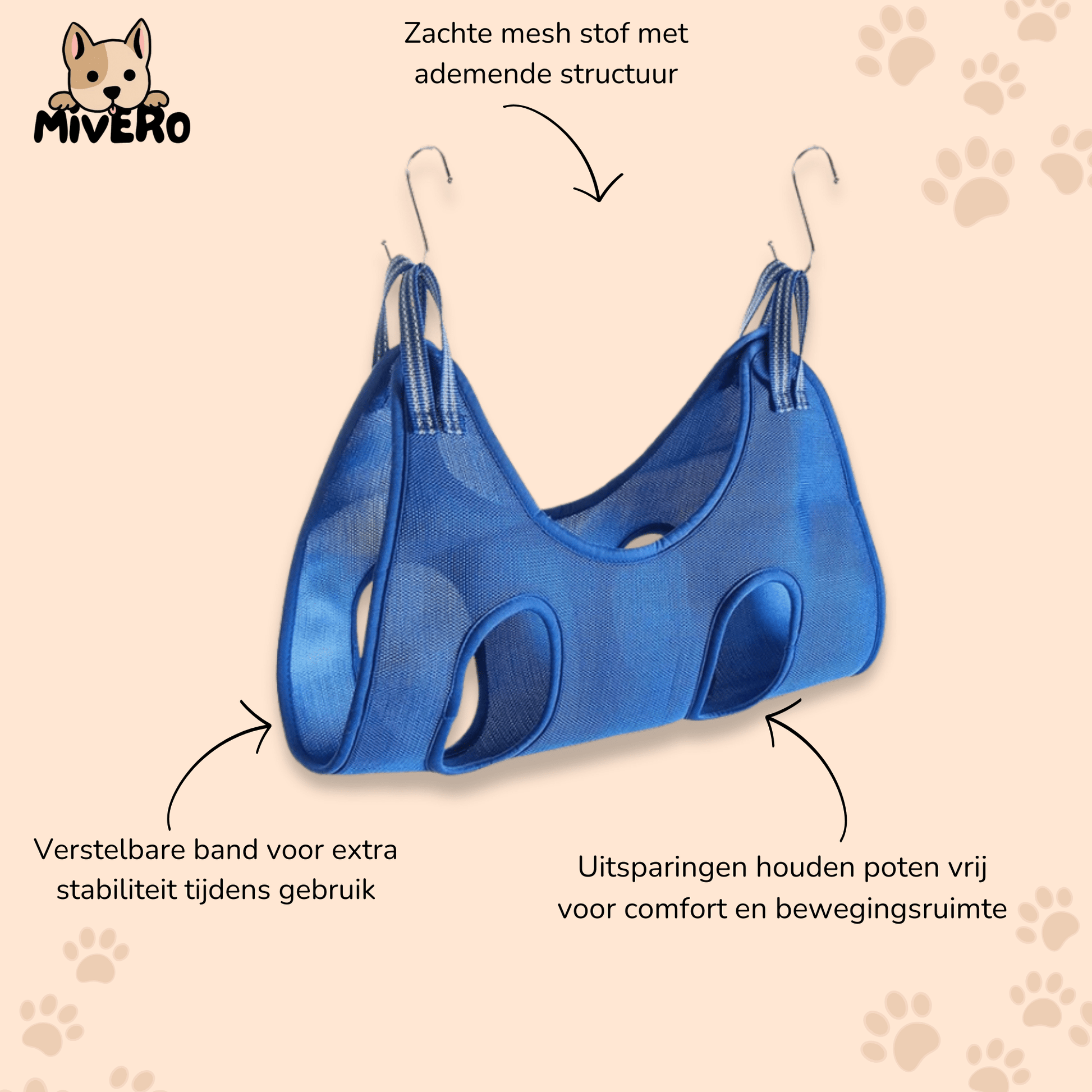 Hangloo - Ademende Verzorgingssling Hond - Mivero