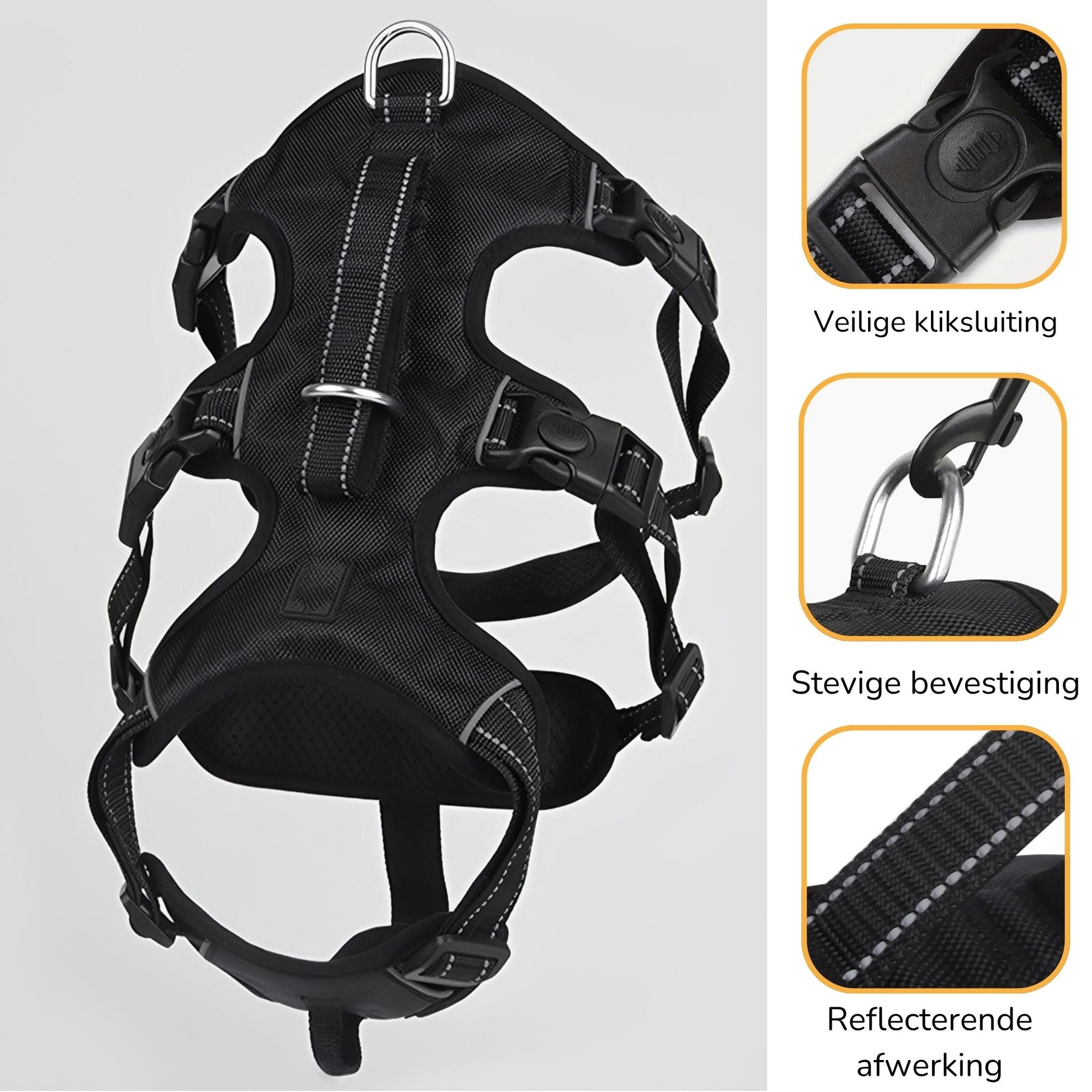 HarnessPro - Escapeproof Verstelbaar Hondentuig - Mivero