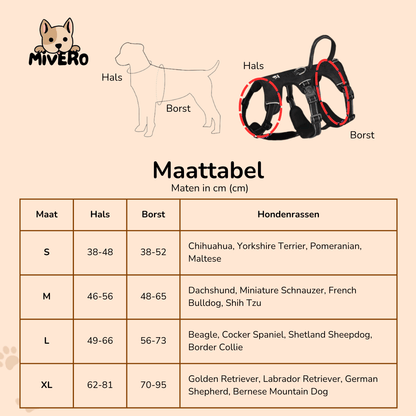HarnessPro - Escapeproof Verstelbaar Hondentuig - Mivero