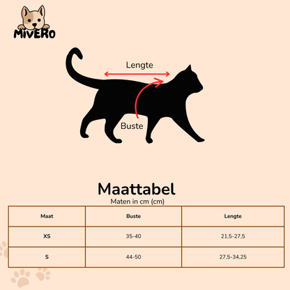 Harnix - Ademend Verstelbaar Kattenharnas - Mivero