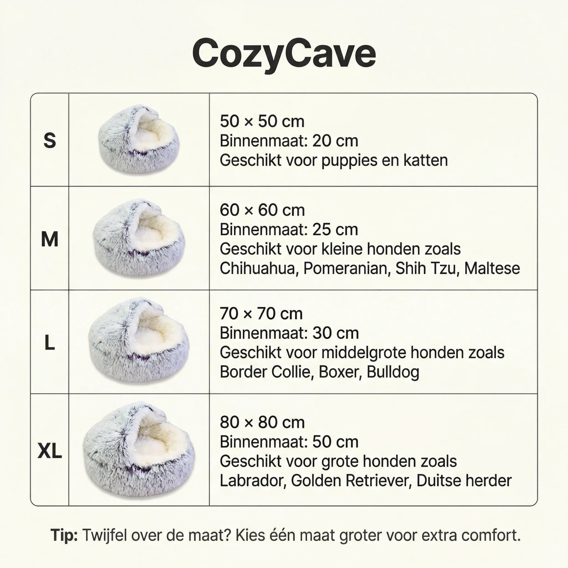 CozyCave - Warme Knusse Huisdierenmand