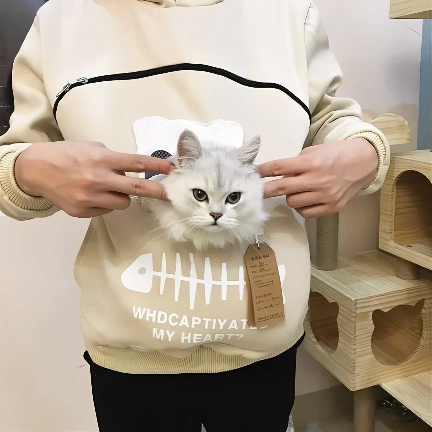 hugglet - katoenen buidel huisdiertrui - mivero