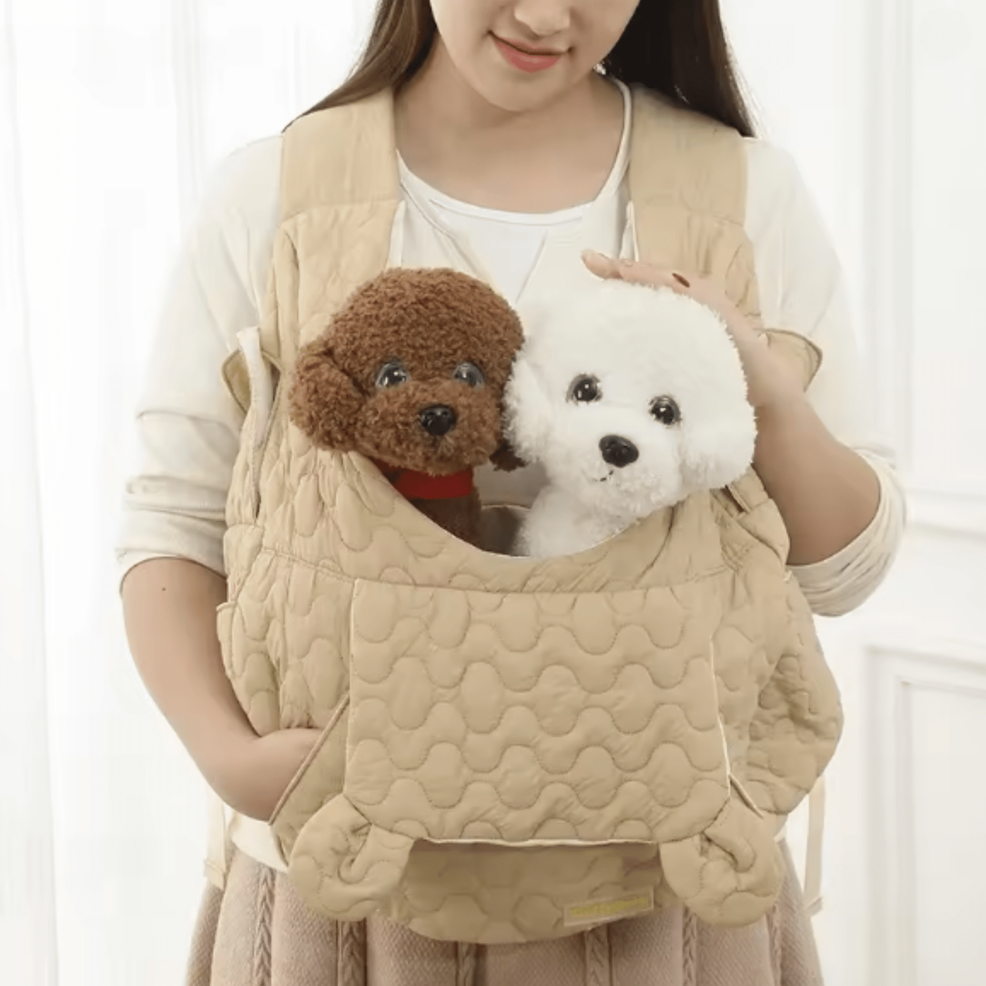 Huglee - Gewatteerde Fleece Hondendraagtas - Mivero